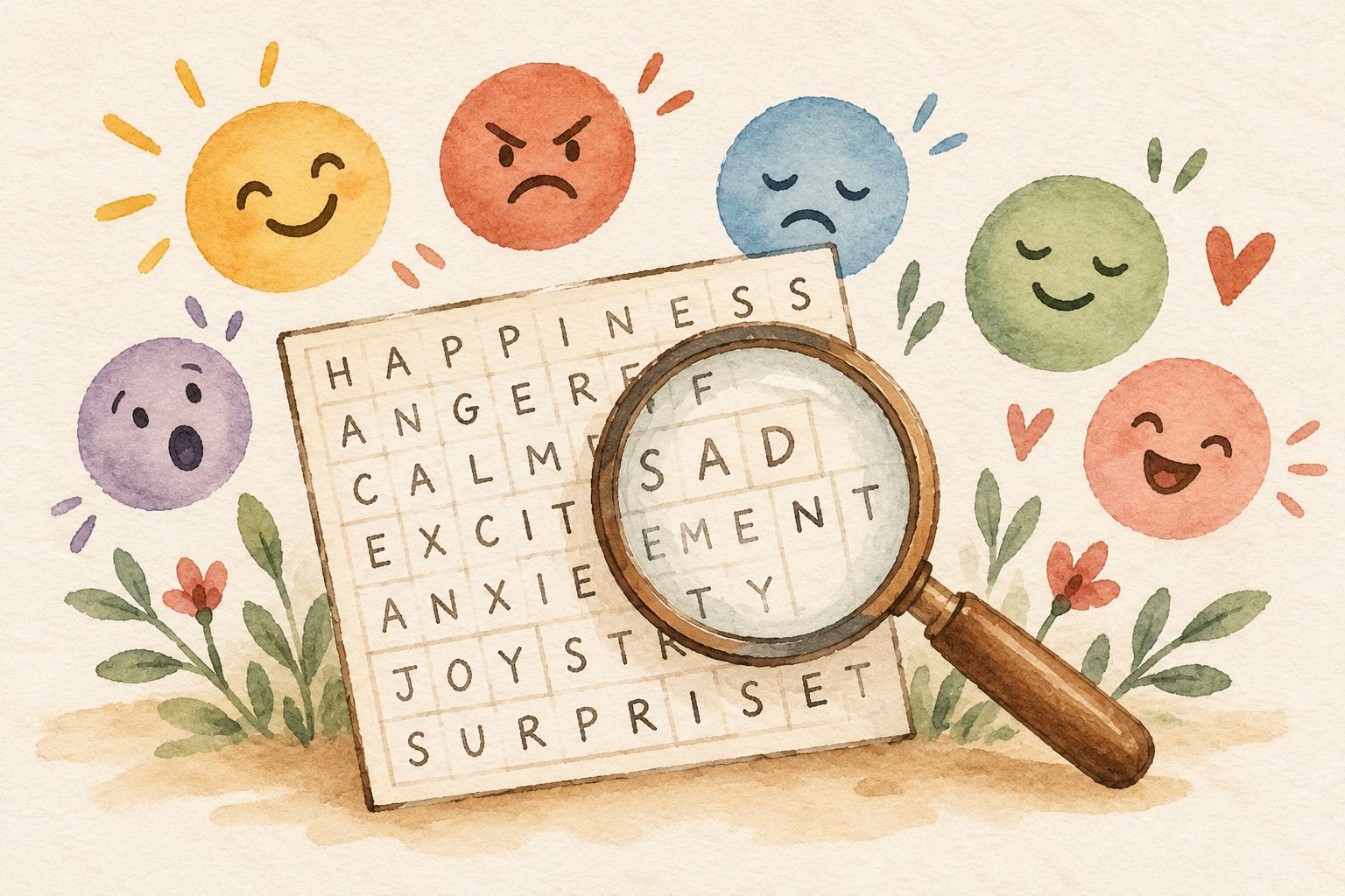 Emotions: Find the Words (Intermediate)